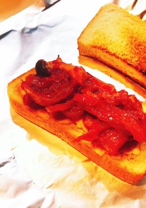 わたしの　トマトチキンのホットサンド-レシピのメイン写真