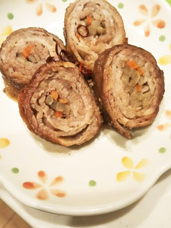 かんたん♪ごぼうとにんじんの牛肉巻き-レシピのメイン写真