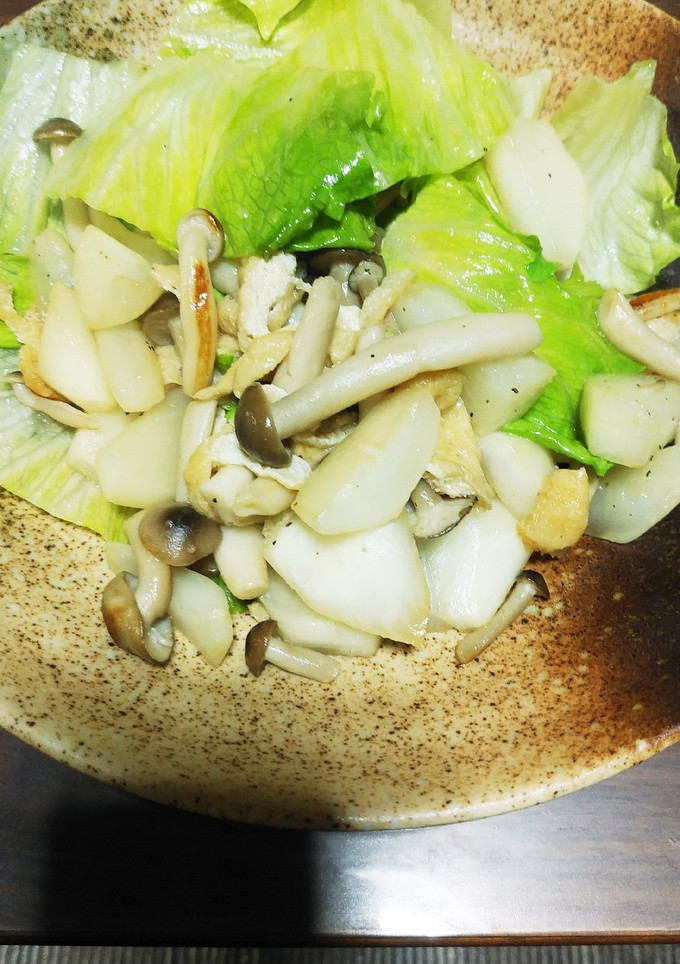 かぶとレタスの炒め物-レシピのメイン写真