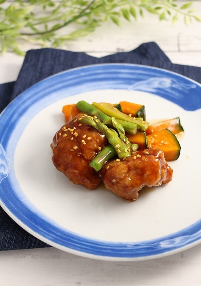 簡単！肉野菜の黒酢餡和え-レシピのメイン写真
