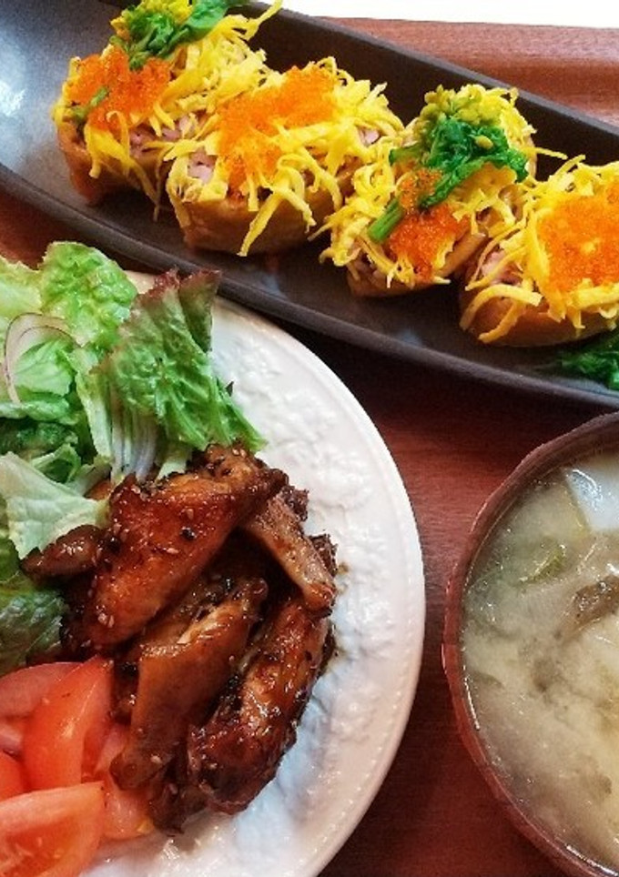 夕飯！菜の花のお稲荷さん-レシピのメイン写真