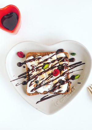 チョコマシュマロのラブリートースト-レシピのメイン写真