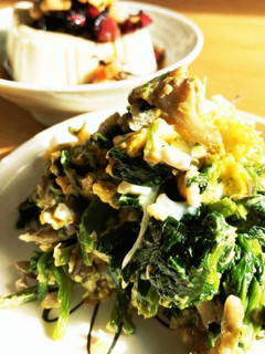 簡単★ほうれん草と舞茸のたまご焼き-レシピのメイン写真