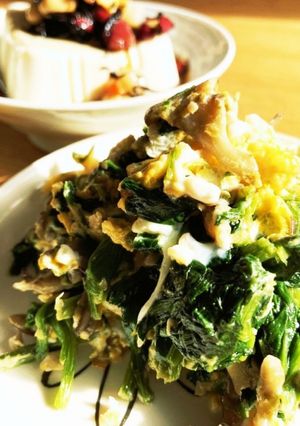 簡単★ほうれん草と舞茸のたまご焼き-レシピのメイン写真