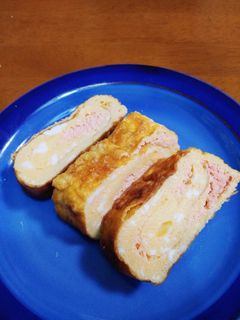 たらこマヨネーズ入り卵焼き-レシピのメイン写真