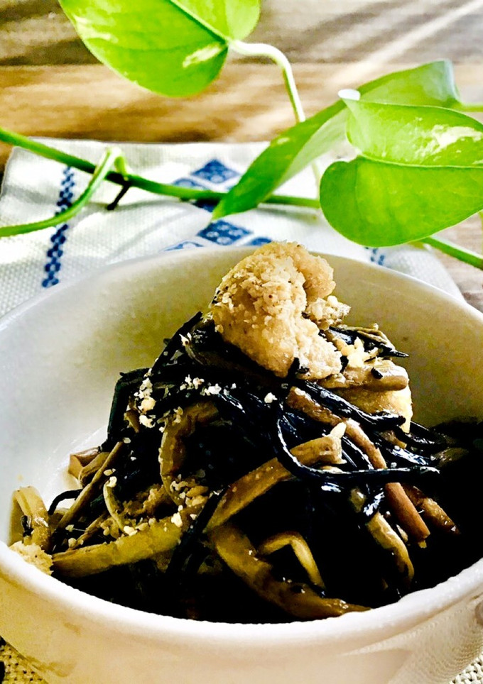 ひじき　ぜんまい　油揚げの煮物-レシピのメイン写真
