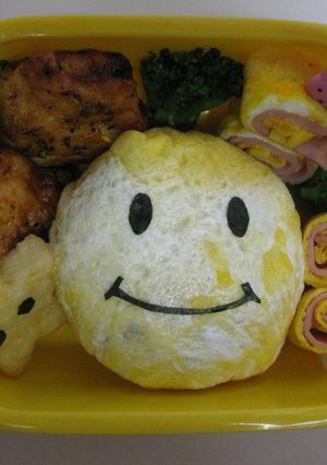 キャラ弁☆にこちゃんオムライス☆スマイル-レシピのメイン写真