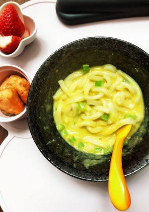 野菜スープのミルク味噌うどん-レシピのメイン写真