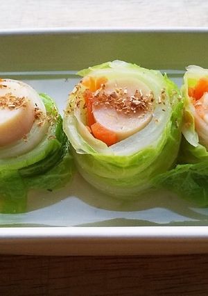 犬ご飯　ささみチーズの白菜巻き-レシピのメイン写真