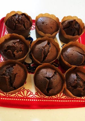 クランチチョコ入り簡単チョコマフィン-レシピのメイン写真