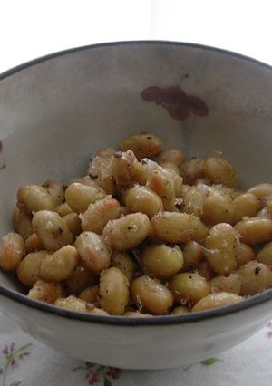 ゆで大豆のオリーブオイル炒め-レシピのメイン写真