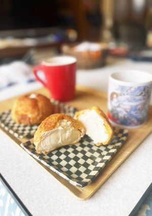 レンジで本格的、クッキーシュークリーム☆-レシピのメイン写真