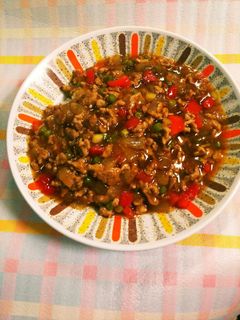 豚挽き肉であんかけ丼-レシピのメイン写真