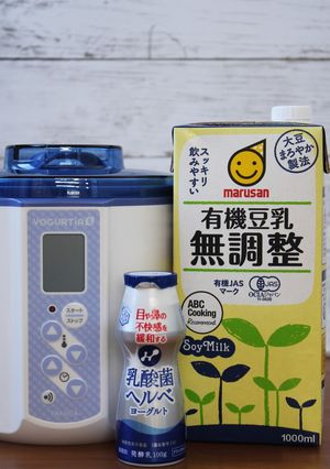 「乳酸菌ヘルベ」で簡単！豆乳ヨーグルト-レシピのメイン写真