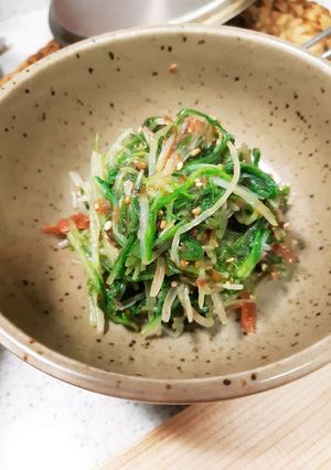 簡単！水菜の梅肉和え-レシピのメイン写真
