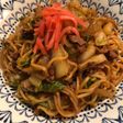 白菜で焼きそば