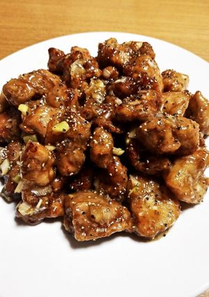 黒胡椒が旨い！お肉だけの黒酢の酢豚-レシピのメイン写真