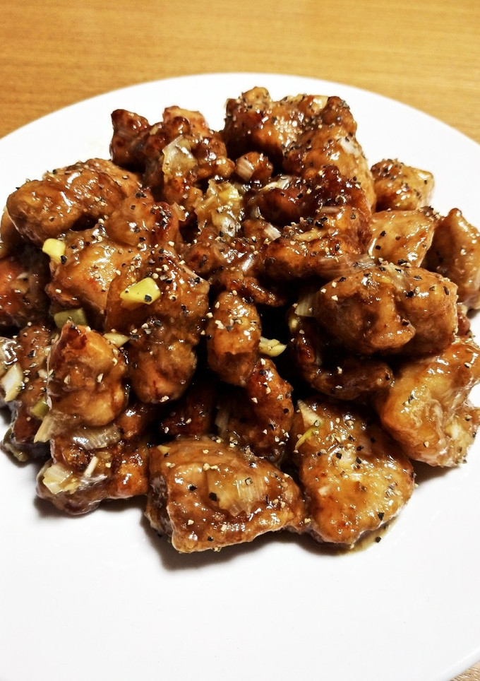 黒胡椒が旨い！お肉だけの黒酢の酢豚-レシピのメイン写真