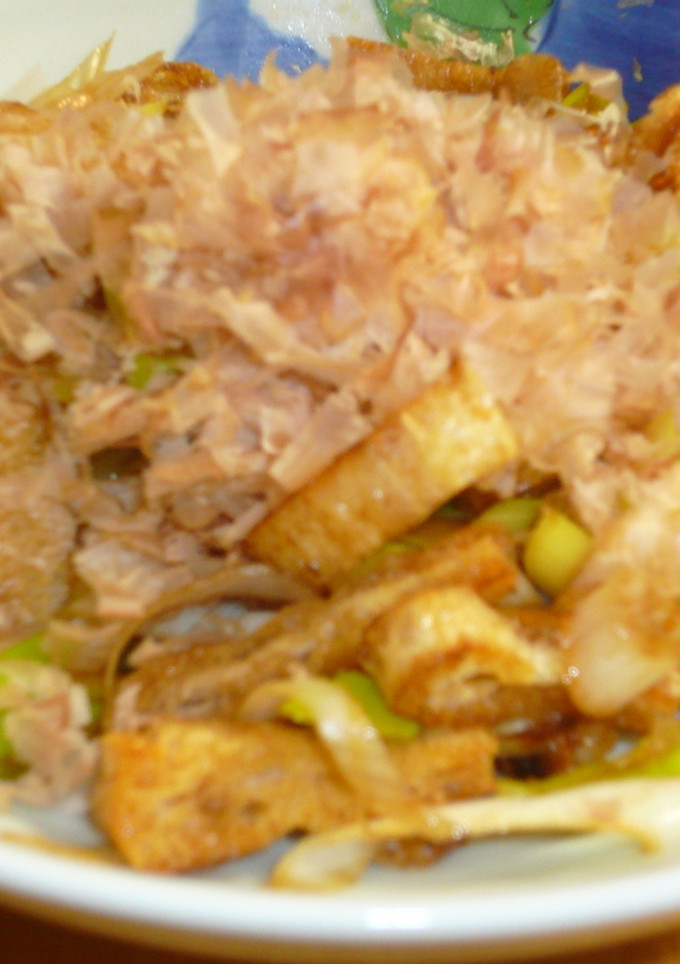 味ぽんで♪油揚げとねぎのちゃちゃっと炒め-レシピのメイン写真