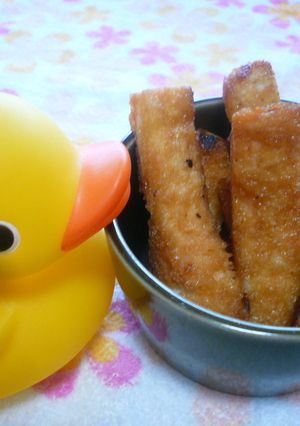 パンのみみにキャラメルソース-レシピのメイン写真