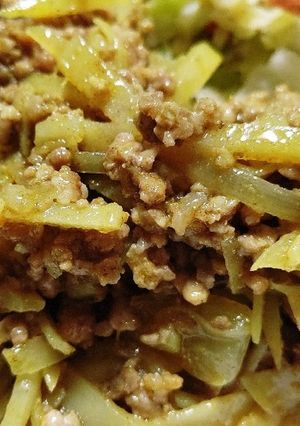 じゃがいもとミンチのカレー炒め-レシピのメイン写真