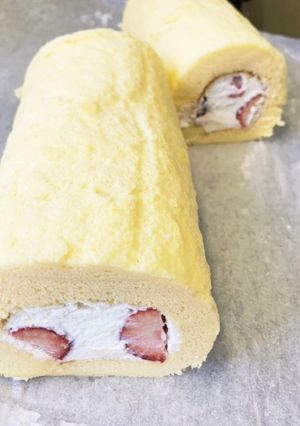 シフォンロールケーキ-レシピのメイン写真