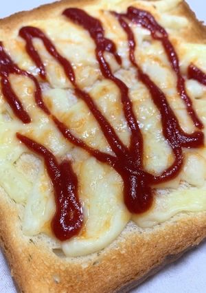 簡単朝食♡なんちゃってピザトースト-レシピのメイン写真