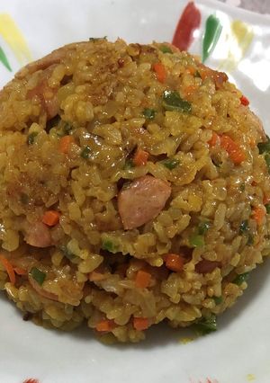 お昼ご飯のカレーチャーハン-レシピのメイン写真