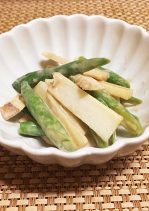 春の味覚♪うどといんげんのごま和え-レシピのメイン写真