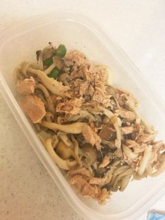 しめじとアスパラガスのツナ電子レンジ蒸し-レシピのメイン写真