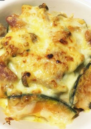 ほくほくかぼちゃとウインナーのグラタン-レシピのメイン写真