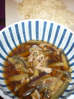 ナスと豚肉のおつゆでそうめん☆-レシピのメイン写真