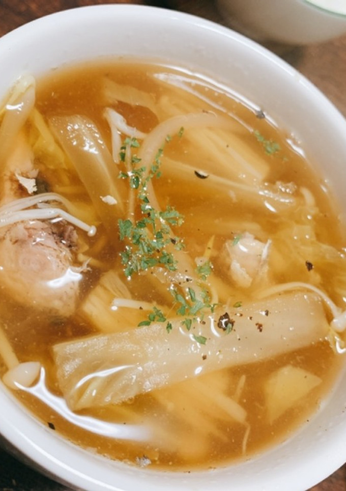 鯖缶とたっぷり野菜の和風スープ-レシピのメイン写真