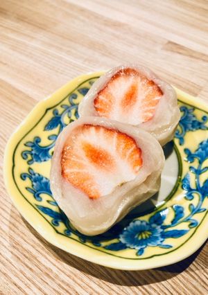 余った切り餅で作る苺大福＊vegan-レシピのメイン写真