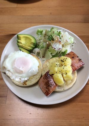 厚切りベーコンと目玉焼きのハンバーガー-レシピのメイン写真