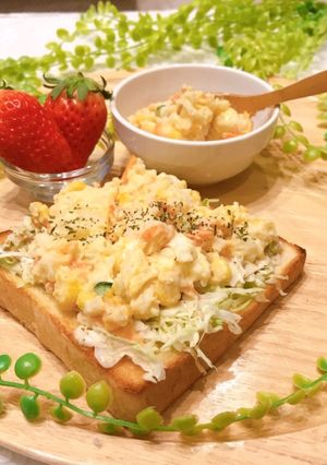 ポテトサラダ　トースト-レシピのメイン写真
