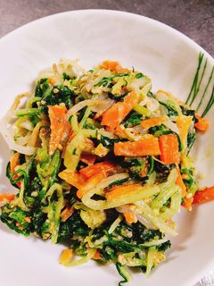 水菜の胡麻和え-レシピのメイン写真