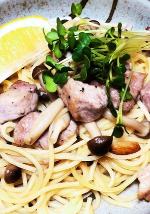 豚ロース肉としめじのパスタ-レシピのメイン写真