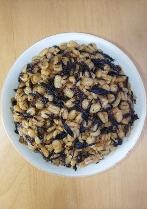 100%押し麦のハヤシひじき麦飯-レシピのメイン写真