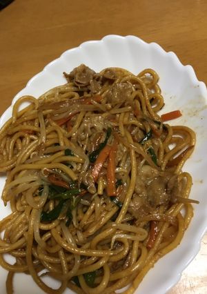 パスタで焼きそば☆味噌ラー油味-レシピのメイン写真