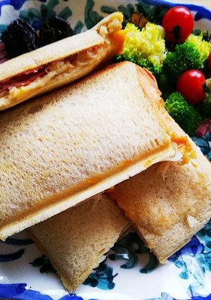 スパムとザワークラウトのホットサンド-レシピのメイン写真