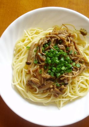 ヘルシー！ノンオイル！和風きのこスパ！-レシピのメイン写真