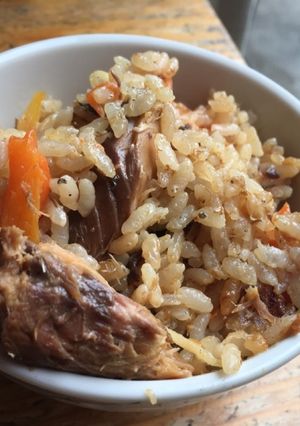 シンプル☆鯖の味噌煮缶で炊き込みご飯-レシピのメイン写真