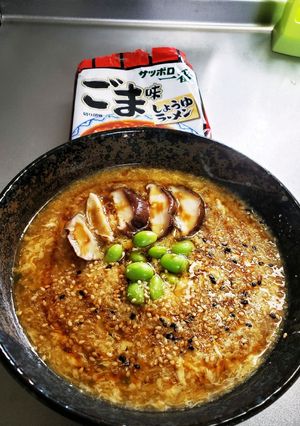 サッポロ一番ごま味でたまごあんかけ風-レシピのメイン写真