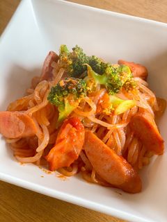 超ヘルシー!しらたきナポリタン-レシピのメイン写真
