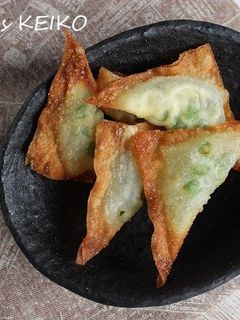 インゲン豆とチーズのはさみ揚げ-レシピのメイン写真