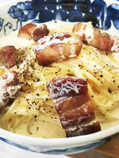 お手軽❗️全卵でカルボナーラ-レシピのメイン写真