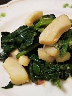 冷凍イカとほうれんそう味噌マヨソテー-レシピのメイン写真