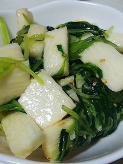 長芋と水菜のサラダ-レシピのメイン写真