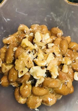 毎日の納豆●くるみのトッピング-レシピのメイン写真